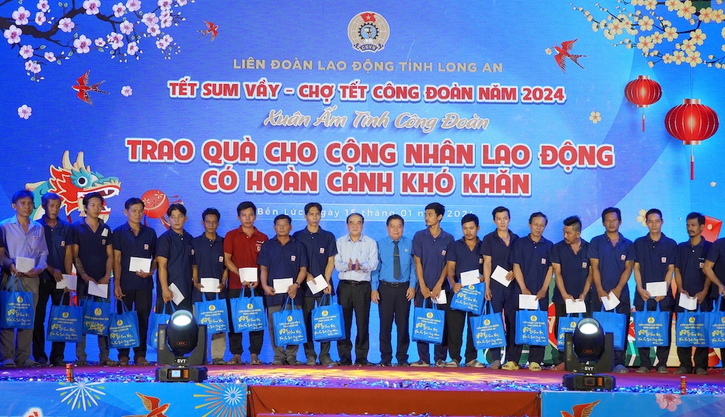 LĐLĐ tỉnh Long An: Hơn 105 tỷ đồng chăm lo Tết cho người lao động