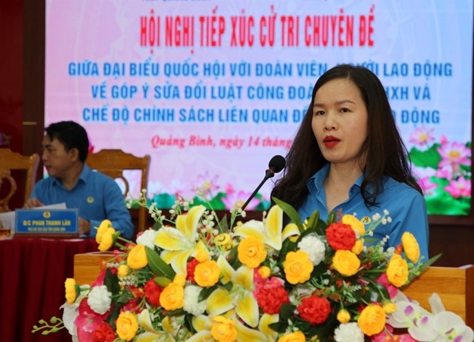 Những trăn trở của NLĐ Quảng Bình được Đoàn Đại biểu Quốc hội tiếp thu, nghiên cứu