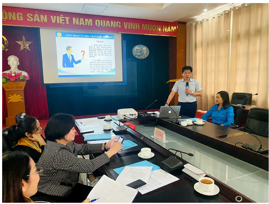 Tập huấn, nâng cao năng lực cán bộ công đoàn Viện Hóa học Công nghiệp Việt Nam